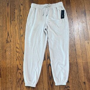 B36 Yogalicious Women’s Medium Light Beige Boston Drawstring Jogger Pants